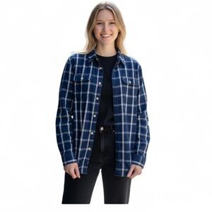 New Lee Navy and White Shirt Women size S